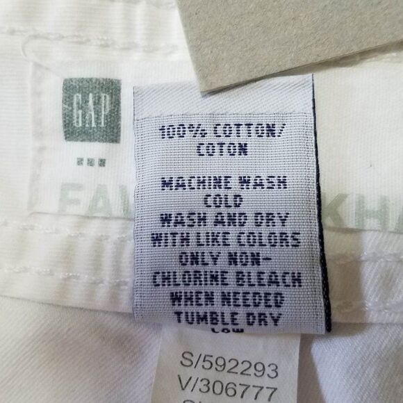 Gap Favorite Khaki White Capris Size 10 - Picture 5 of 9